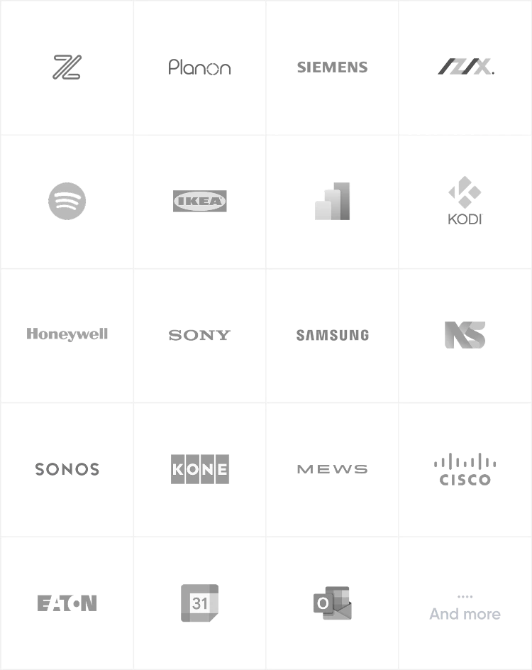 Compatible with a wide range of building equipment, software platforms and connected technologies through Trigrr's connector library
