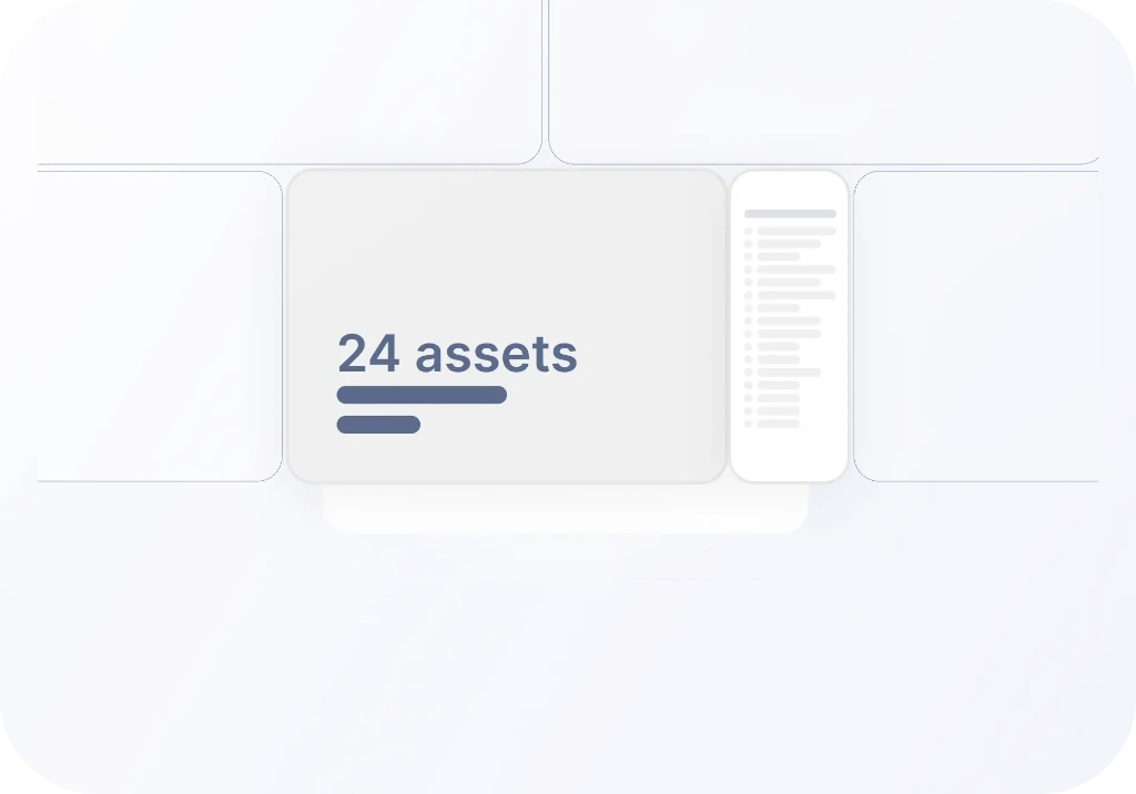 Centralized asset management interface providing visibility across connected buildings and equipment