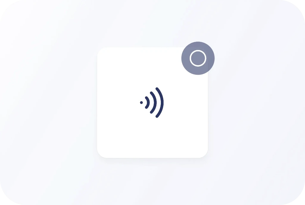 NFC interaction point enabling tenants to instantly control building spaces and services